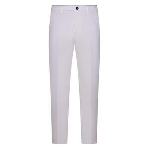 DEPARTMENT FIVE Men's Tailored Fit Flat Front Chinos Men WHITE Pants